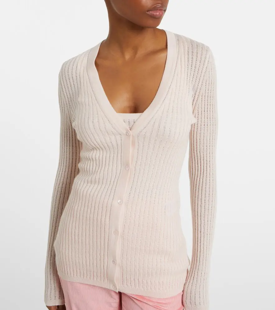 Gabriela Hearst Emma pointelle cashmere and silk cardigan | Thumbnail 3 Gabriela Hearst Emma pointelle cashmere and silk cardigan | Thumbnail 3