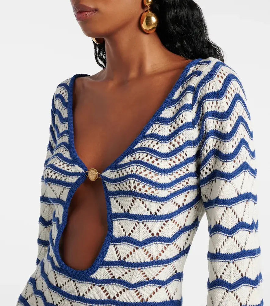 Bananhot Rey striped crochet beach dress | Thumbnail 4