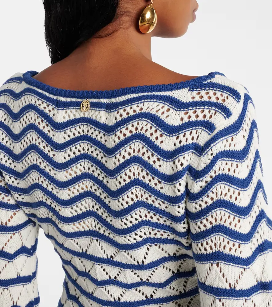 Bananhot Rey striped crochet beach dress | Thumbnail 6