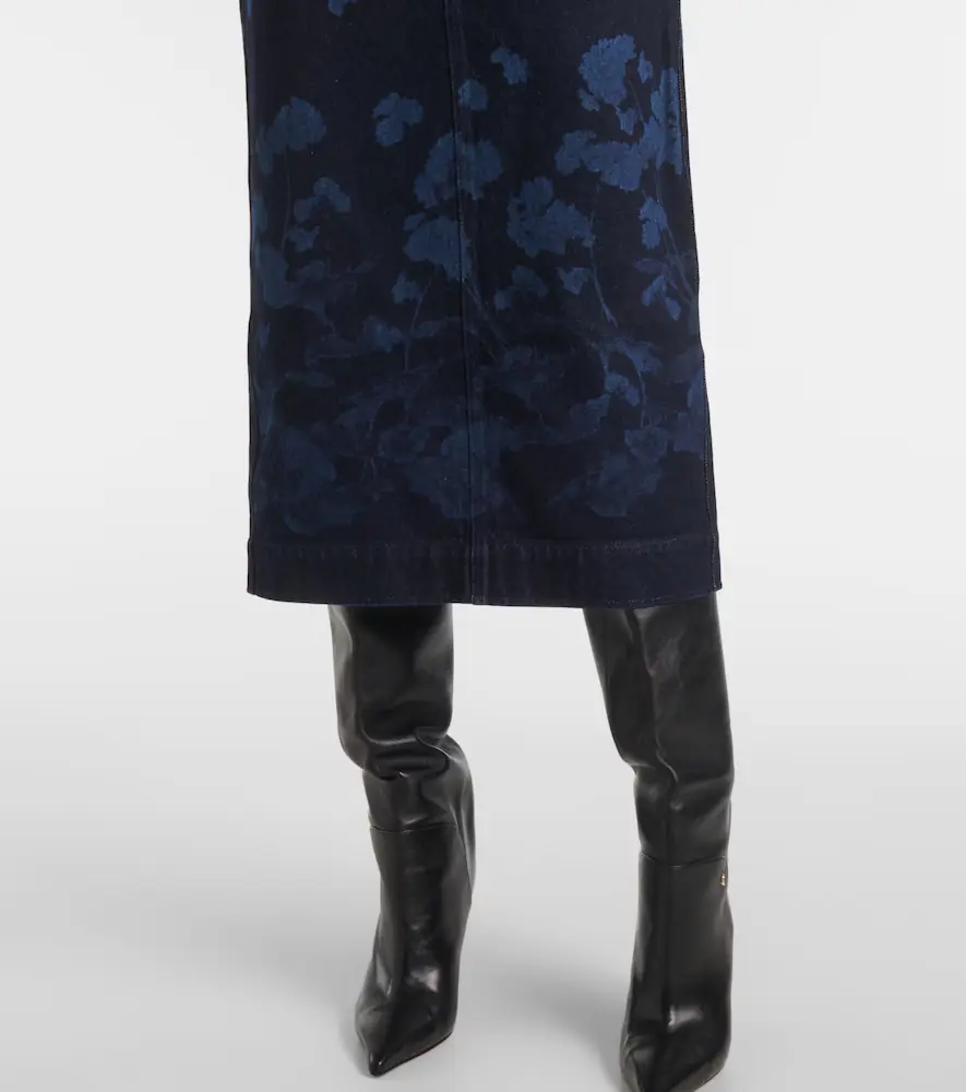 Erdem Floral denim midi dress | Thumbnail 5