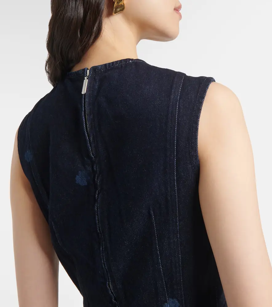 Erdem Floral denim midi dress | Thumbnail 6