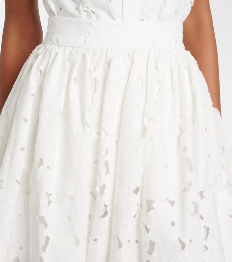 Erdem Gathered cotton-blend midi skirt | Thumbnail 2 Erdem Gathered cotton-blend midi skirt | Thumbnail 2