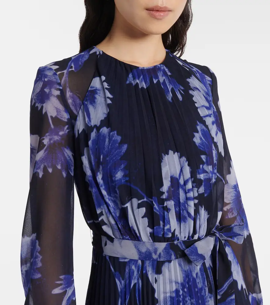 Erdem Floral pleated voile gown | Thumbnail 2 Erdem Floral pleated voile gown | Thumbnail 2