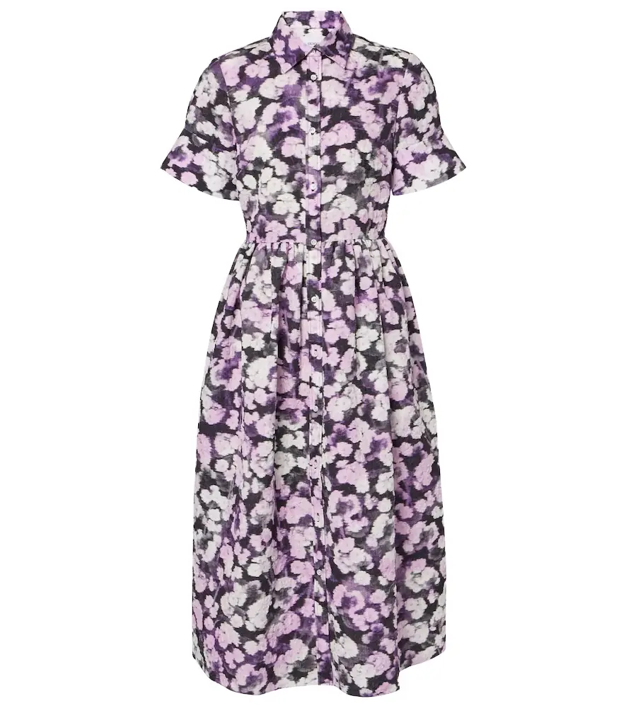 Erdem Floral shirt dress