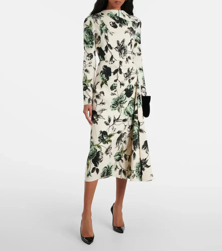 Erdem Draped midi dress | Thumbnail 3