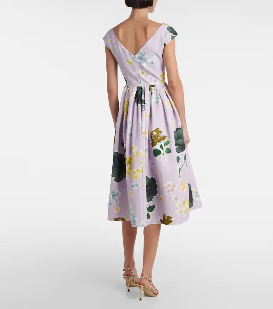 Erdem Floral cotton-blend faille midi dress | Thumbnail 5 Erdem Floral cotton-blend faille midi dress | Thumbnail 5