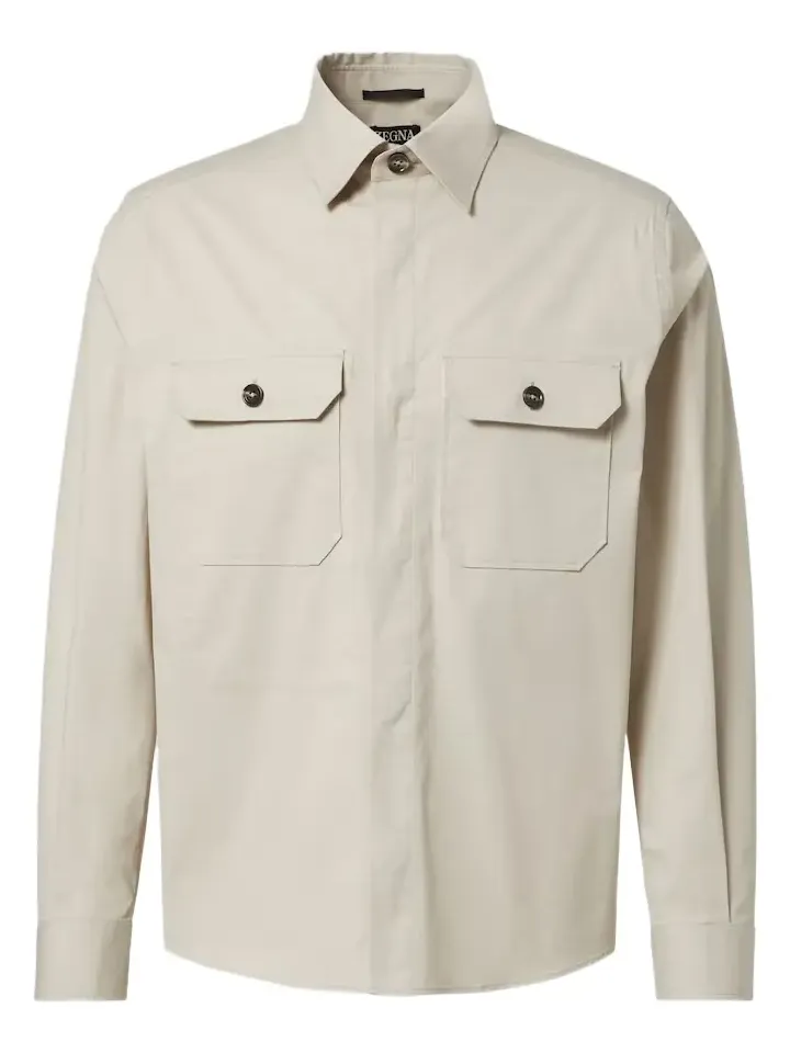 Zegna Cotton-blend overshirt