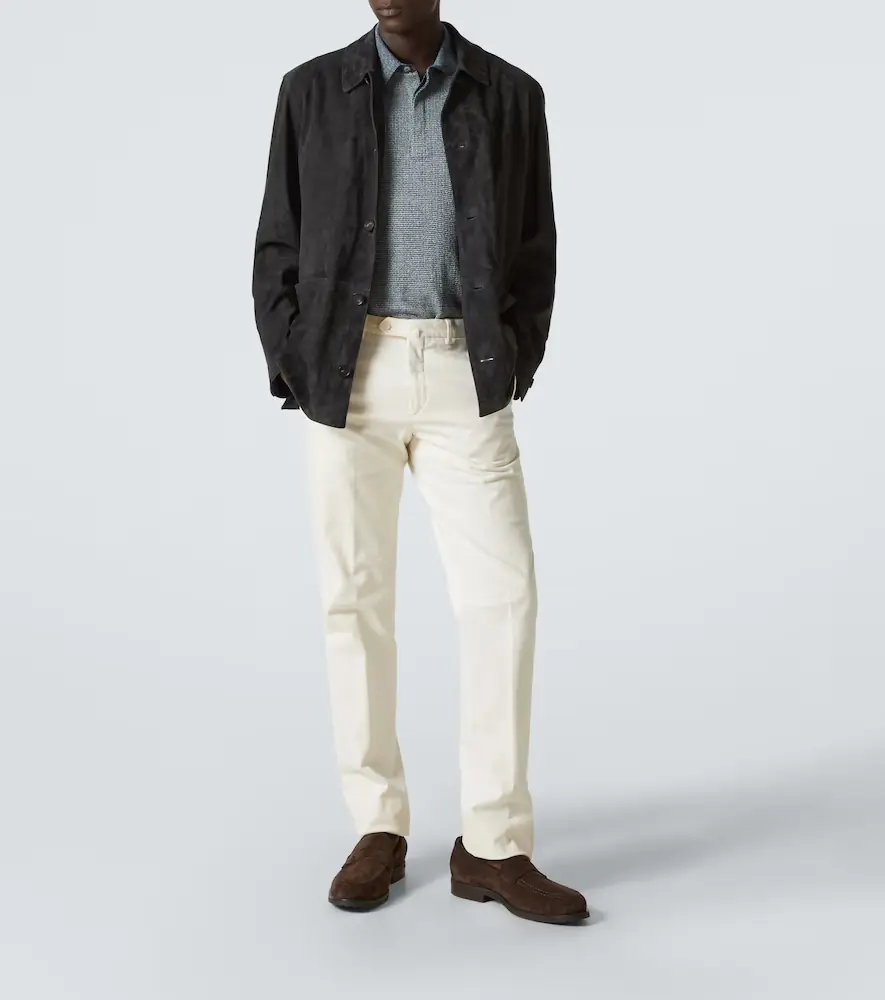 Zegna Cotton, linen, and silk polo shirt | Thumbnail 3 Zegna Cotton, linen, and silk polo shirt | Thumbnail 3