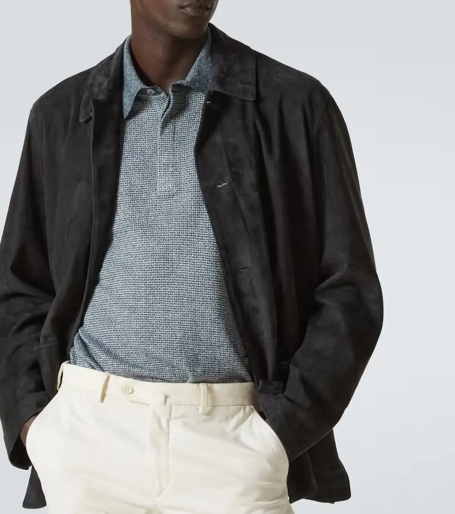 Zegna Cotton, linen, and silk polo shirt | Thumbnail 5 Zegna Cotton, linen, and silk polo shirt | Thumbnail 5
