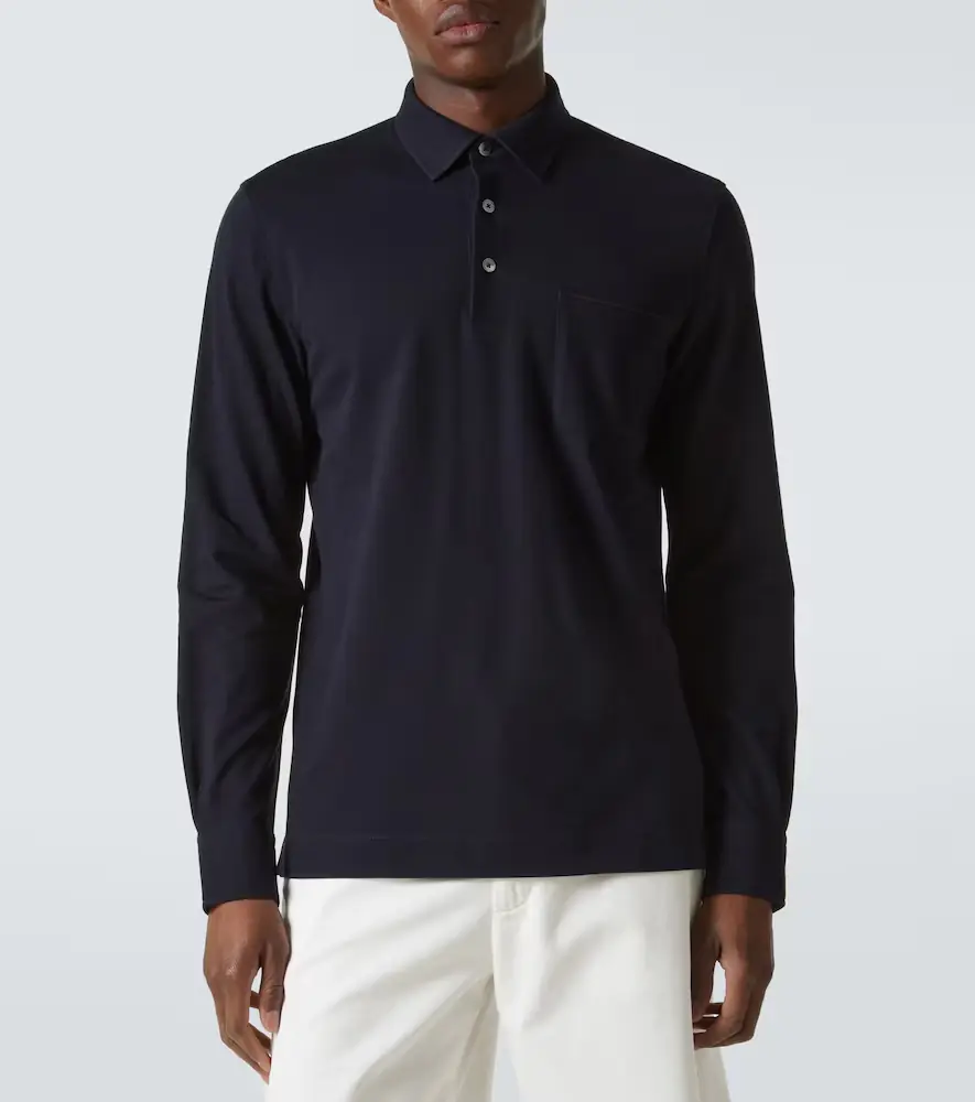 Zegna Logo cotton polo shirt | Thumbnail 2