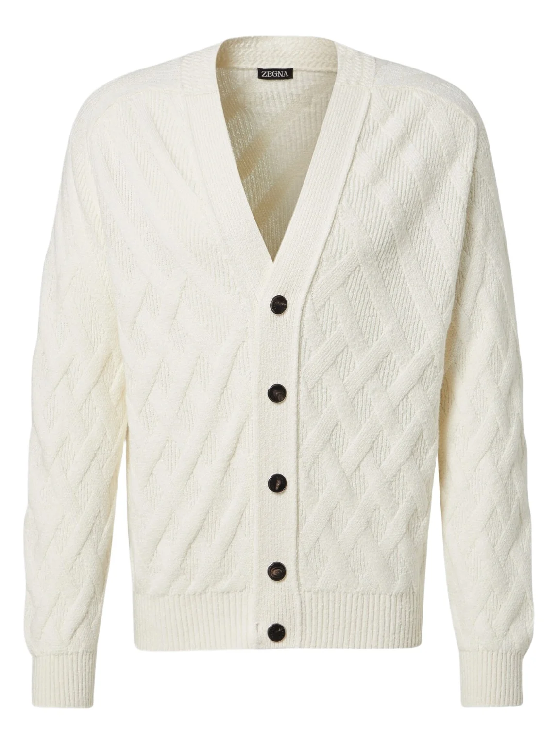 Zegna Ribbed-knit cotton cardigan