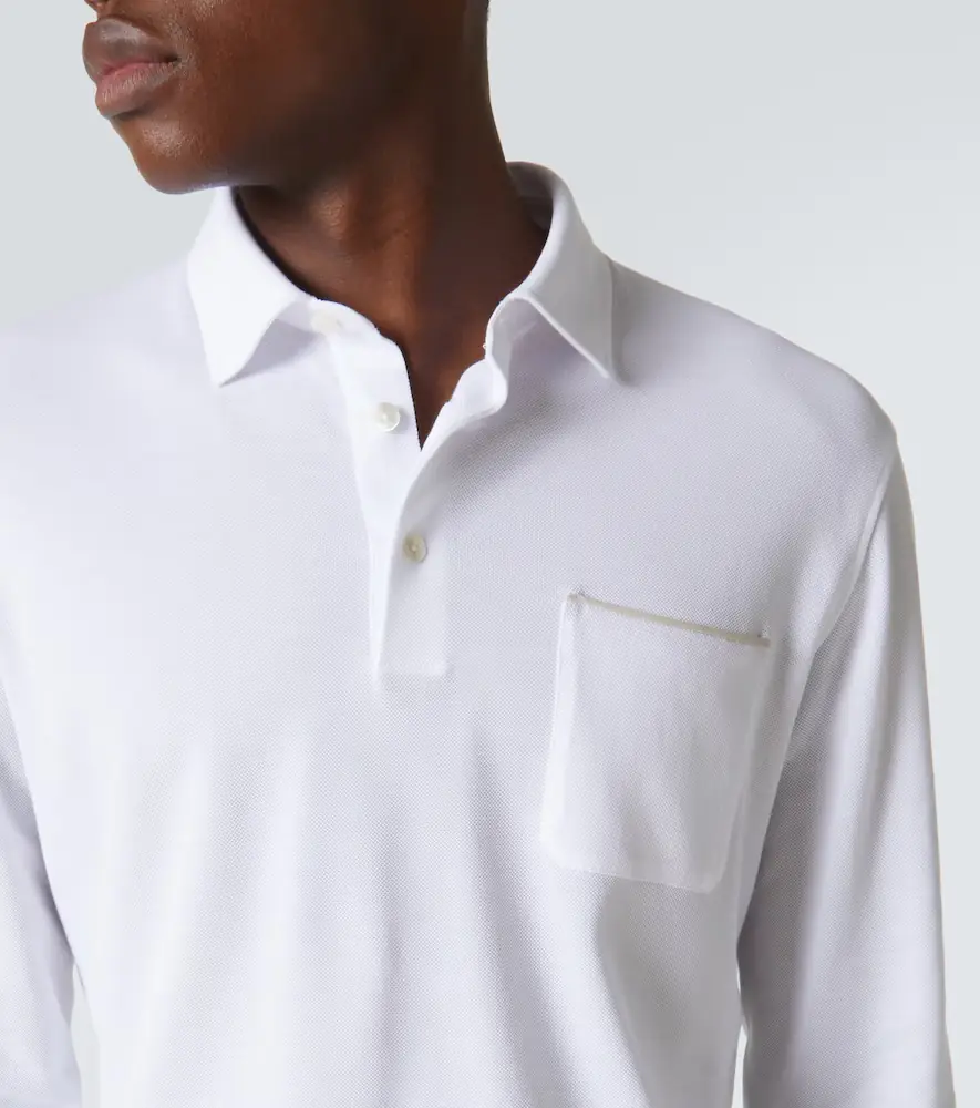 Zegna Logo cotton polo shirt | Thumbnail 3 Zegna Logo cotton polo shirt | Thumbnail 3