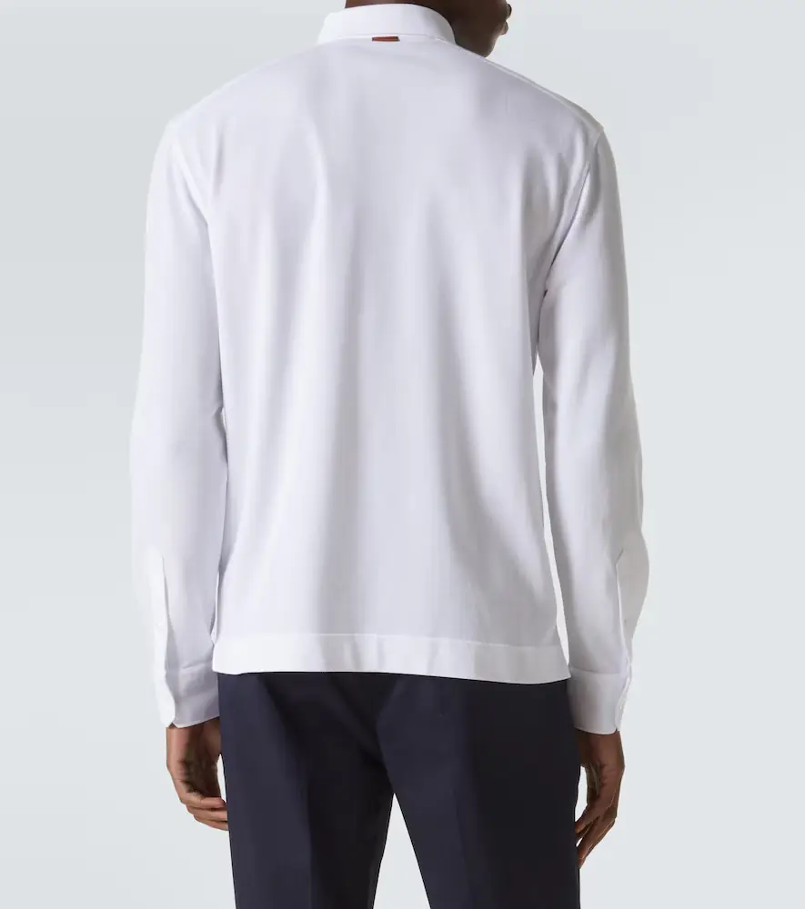 Zegna Logo cotton polo shirt | Thumbnail 5 Zegna Logo cotton polo shirt | Thumbnail 5