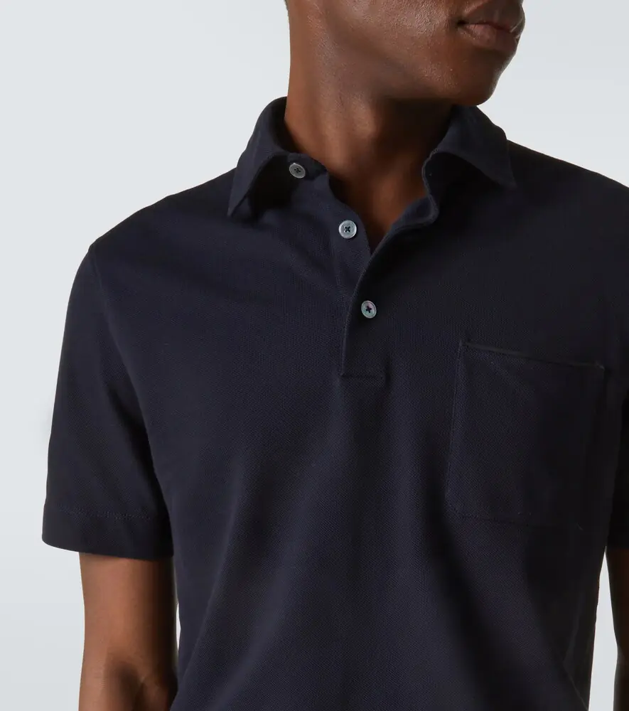 Zegna Logo cotton polo shirt | Thumbnail 4 Zegna Logo cotton polo shirt | Thumbnail 4