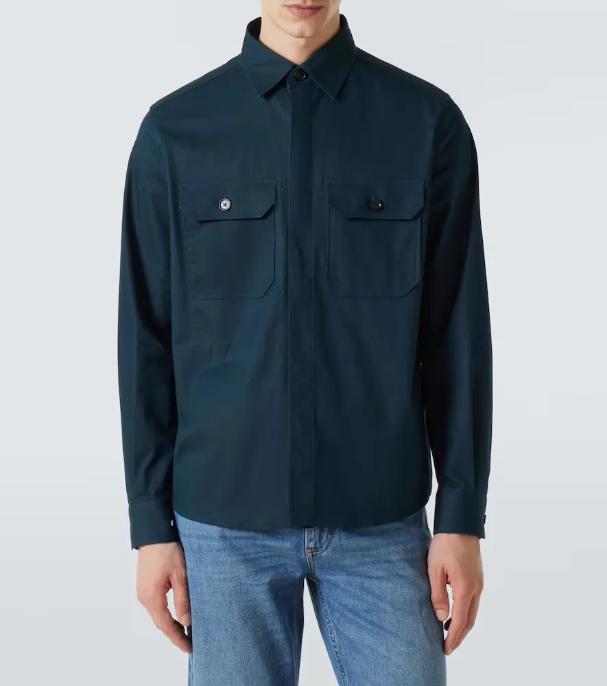 Zegna Cotton-blend overshirt | Thumbnail 2 Zegna Cotton-blend overshirt | Thumbnail 2