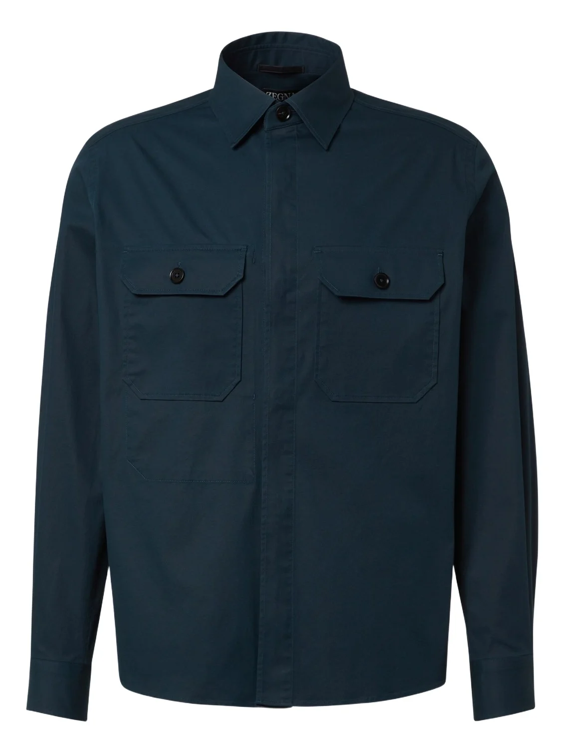 Zegna Cotton-blend overshirt