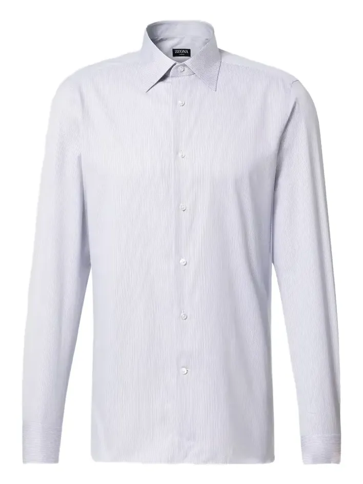 Zegna Striped cotton shirt