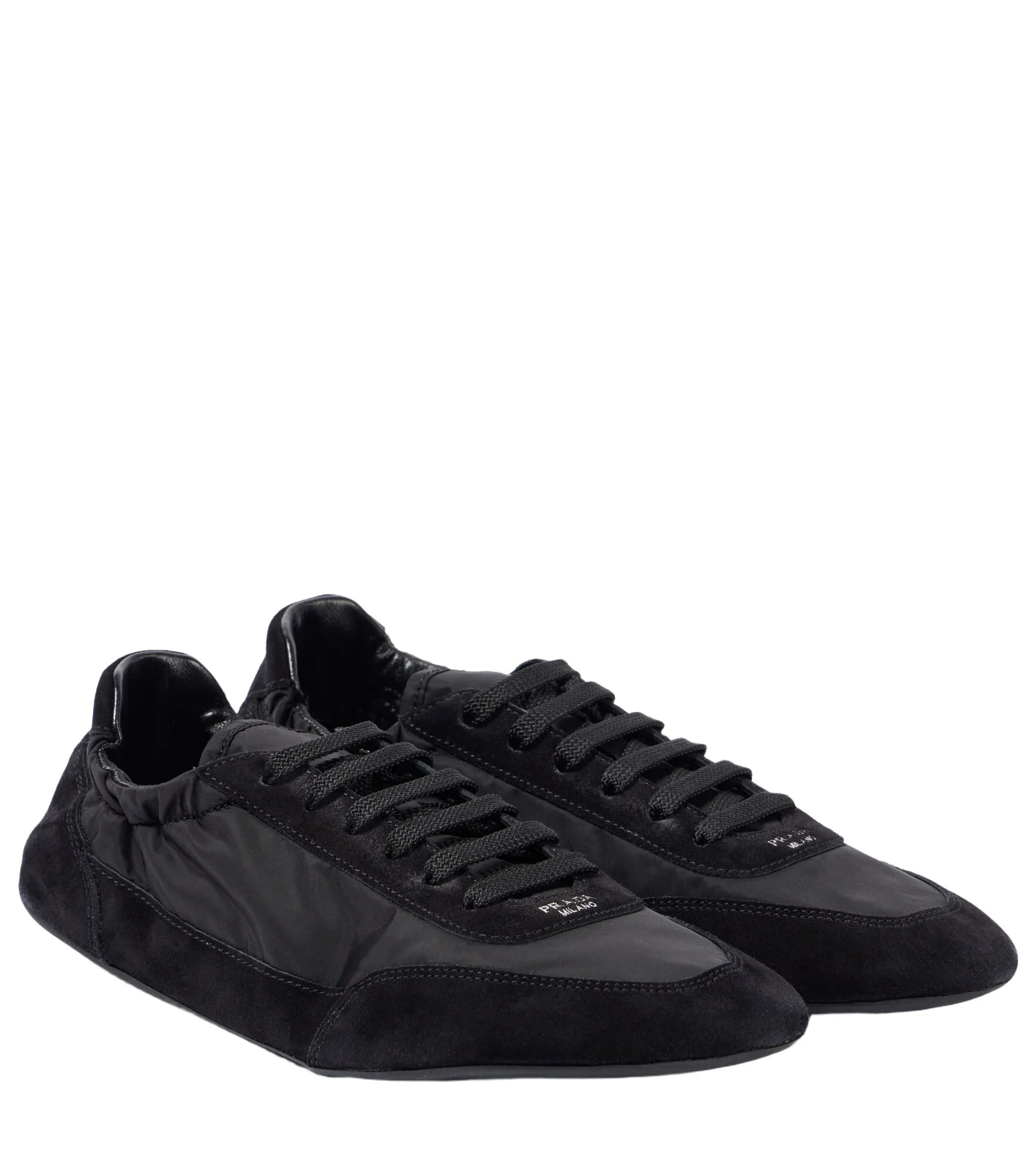 Prada Collapse Re-Nylon suede-trimmed sneakers