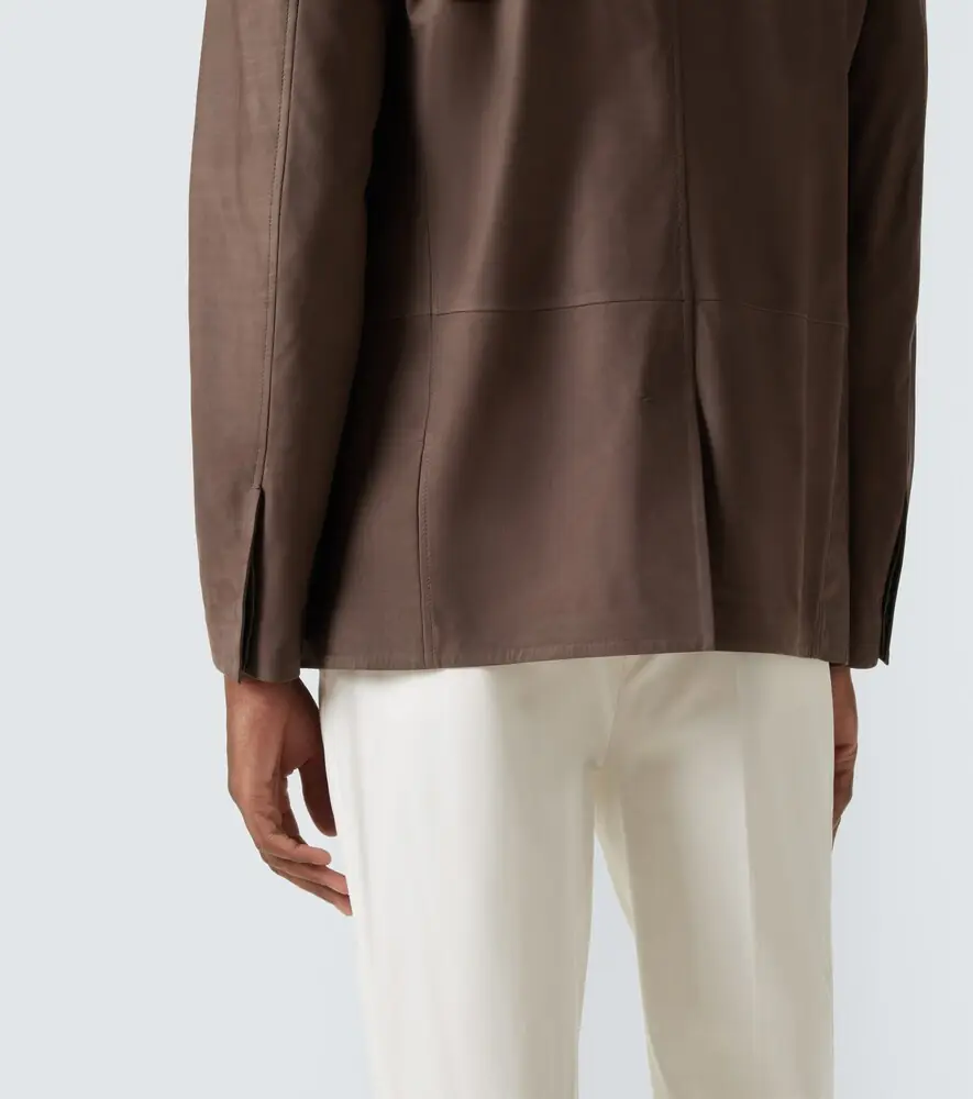 Zegna Il Conte leather jacket | Thumbnail 3