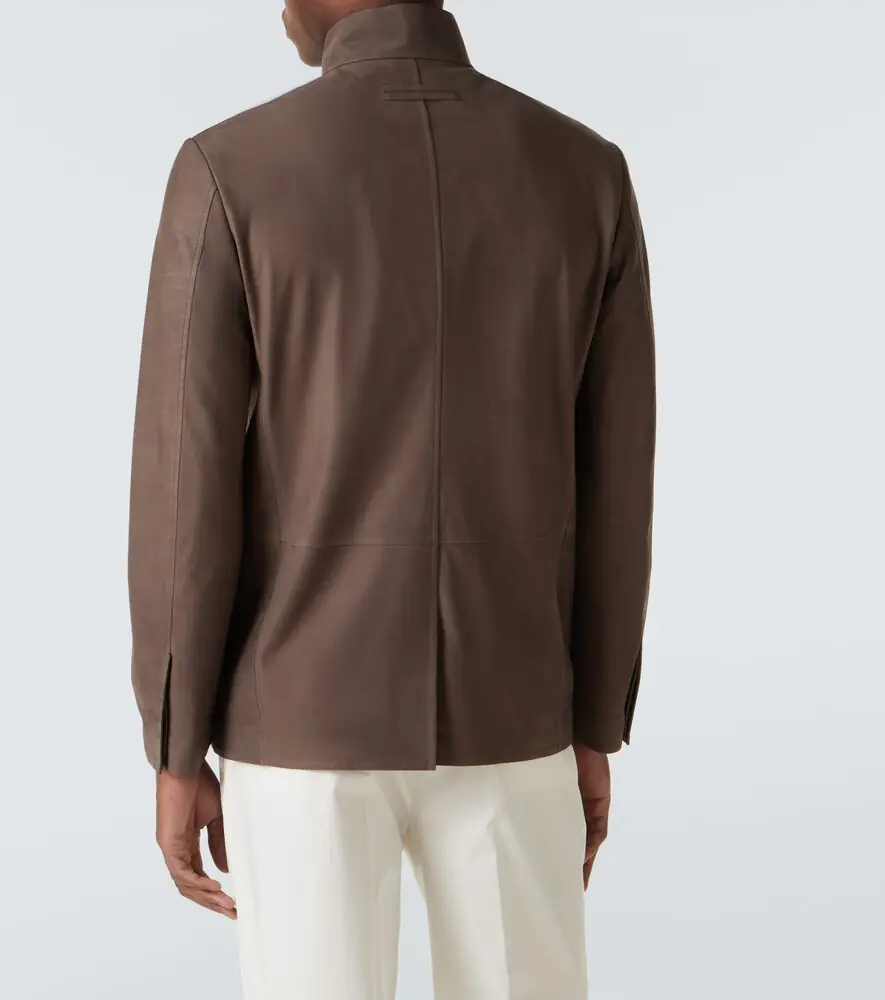 Zegna Il Conte leather jacket | Thumbnail 4