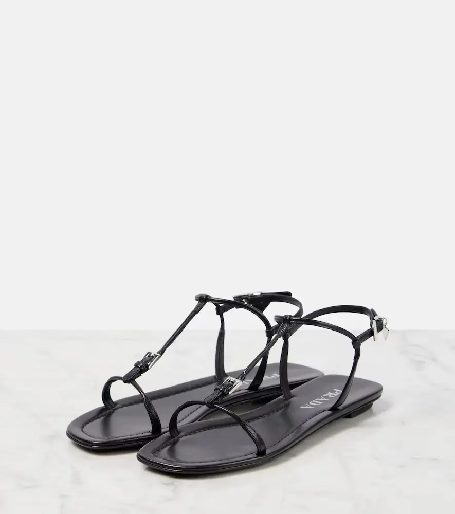 Prada Leather sandals | Thumbnail 3 Prada Leather sandals | Thumbnail 3