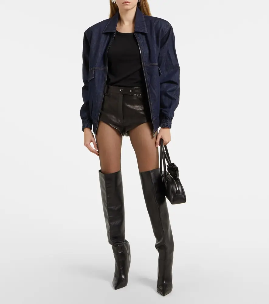 Magda Butrym High-rise leather shorts | Thumbnail 2