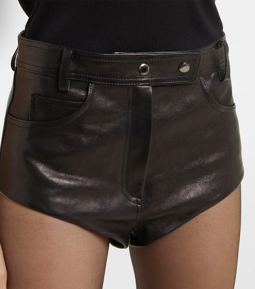 Magda Butrym High-rise leather shorts | Thumbnail 3