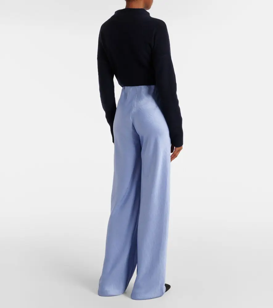Vince High-rise satin wide-leg pants | Thumbnail 3