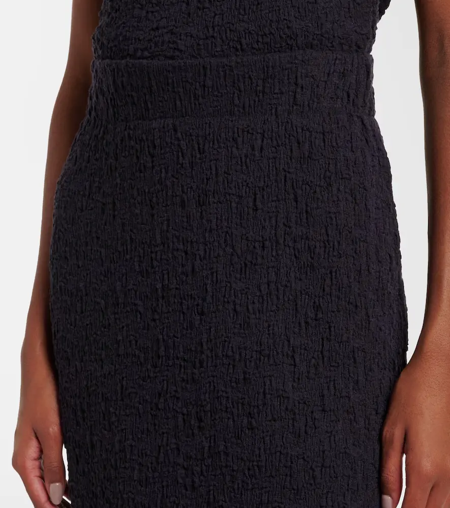 Vince Smocked cotton-blend midi skirt | Thumbnail 5