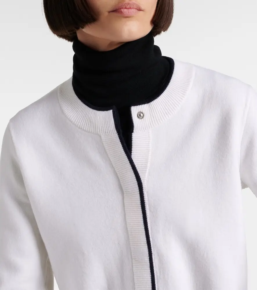 Vince Wool and cotton-blend cardigan | Thumbnail 4