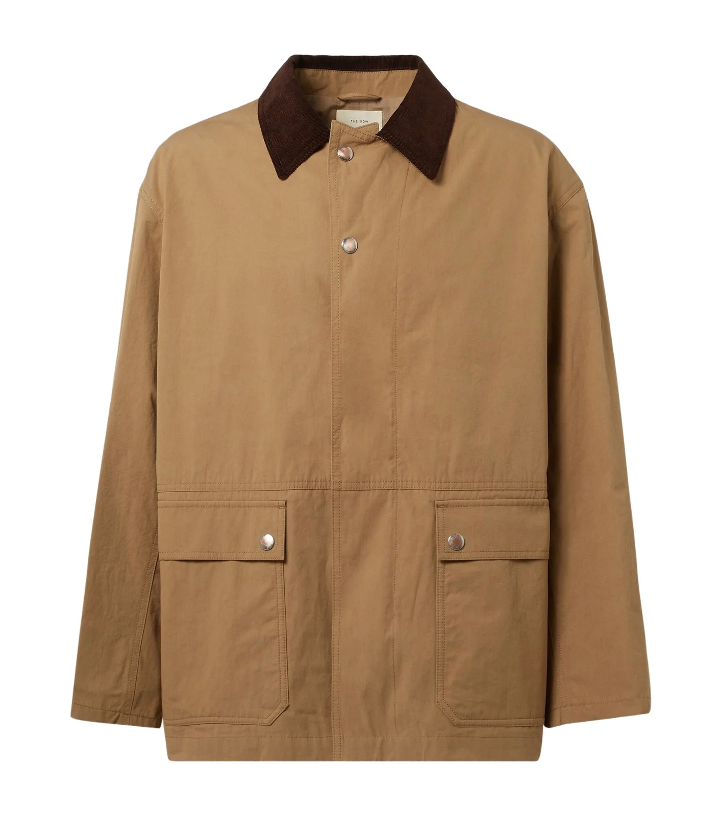 Frank corduroy-trimmed cotton jacket Frank corduroy-trimmed cotton jacket