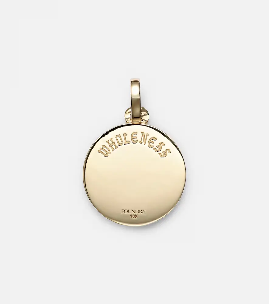 Foundrae Wholeness Medium 18kt gold pendant with diamond | Thumbnail 2