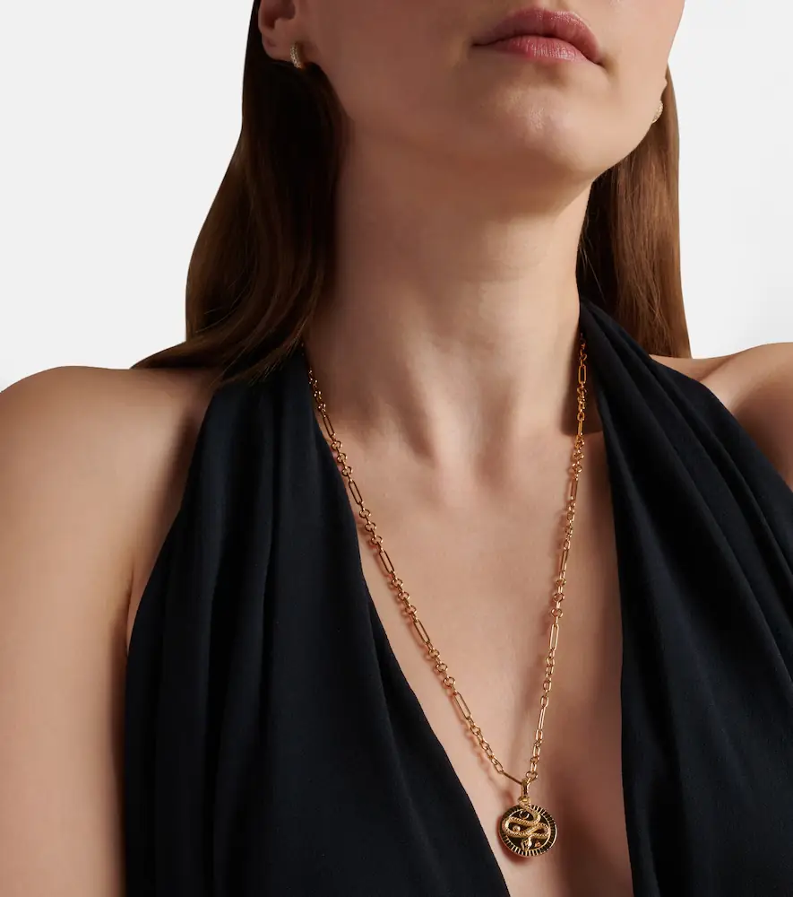 Foundrae Wholeness Medium 18kt gold pendant with diamond | Thumbnail 4