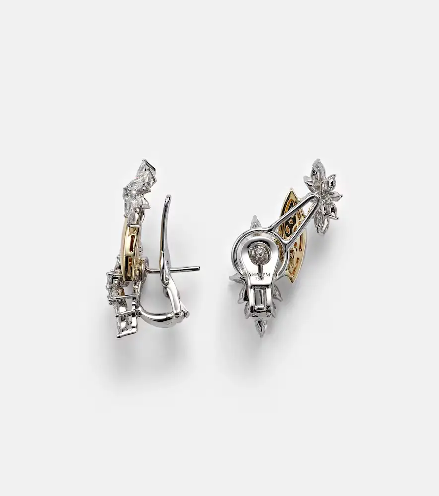 Yeprem Golden Strada 18kt yellow and white gold earrings with diamonds | Thumbnail 2