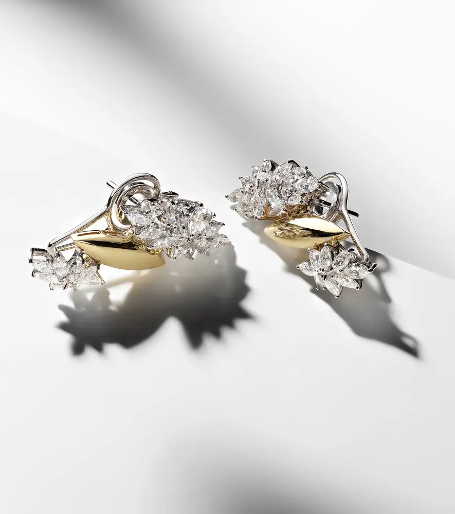Yeprem Golden Strada 18kt yellow and white gold earrings with diamonds | Thumbnail 5