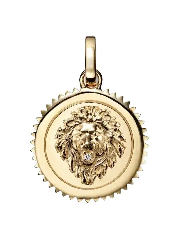Strength Medium 18kt gold pendant with diamond