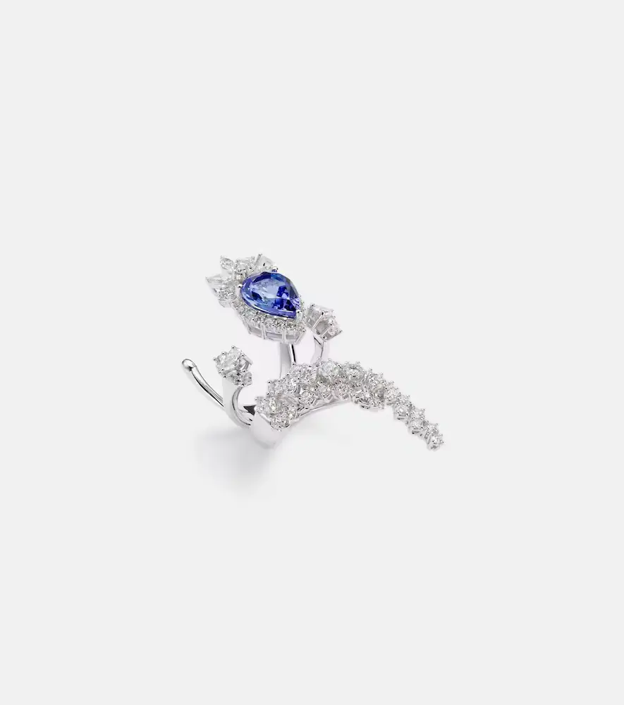 YEPREM Reign Supreme 18kt white gold ring with diamonds and tanzanite | Thumbnail 2 YEPREM Reign Supreme 18kt white gold ring with diamonds and tanzanite | Thumbnail 2