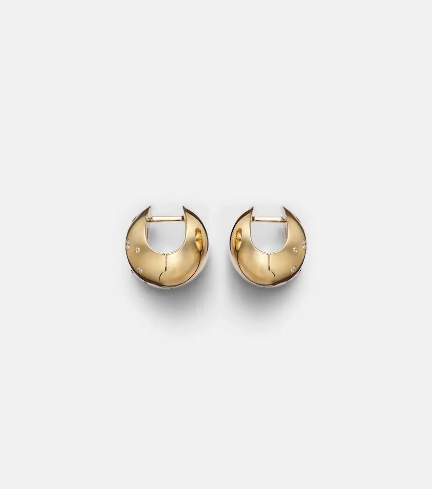 Ileana Makri Glow Galaxy 18kt gold earrings with diamonds | Thumbnail 4