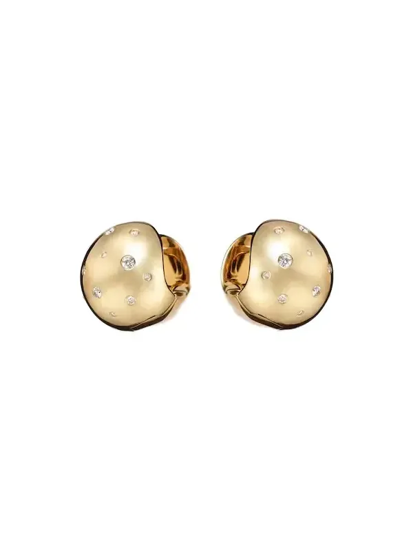 Glow Galaxy 18kt gold earrings with diamonds Glow Galaxy 18kt gold earrings with diamonds