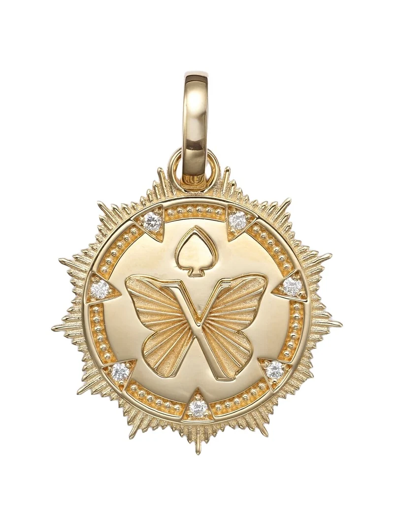 Reverie Medium 18kt gold pendant with diamonds Reverie Medium 18kt gold pendant with diamonds