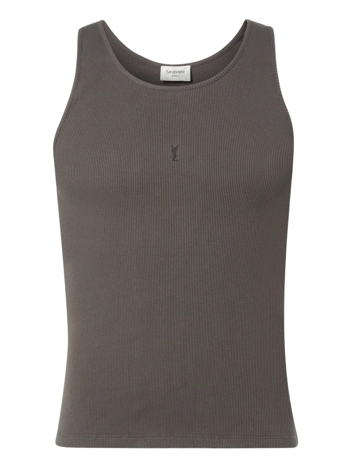 Saint Laurent Logo cotton tank top
