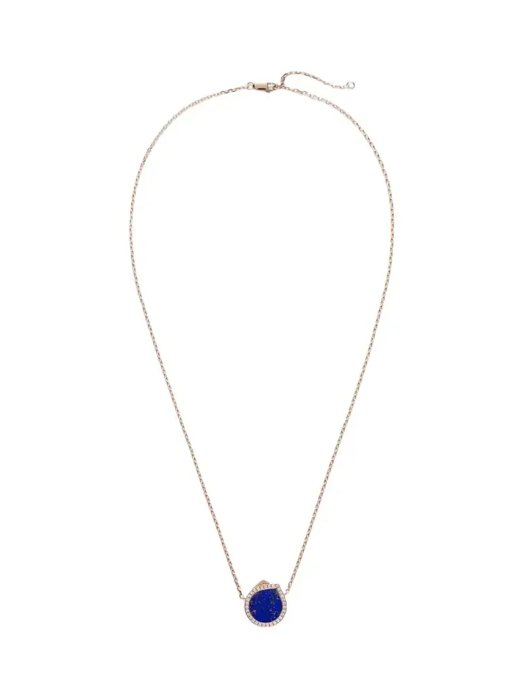 Antifer 18kt gold necklace with lapis lazuli and diamonds Antifer 18kt gold necklace with lapis lazuli and diamonds