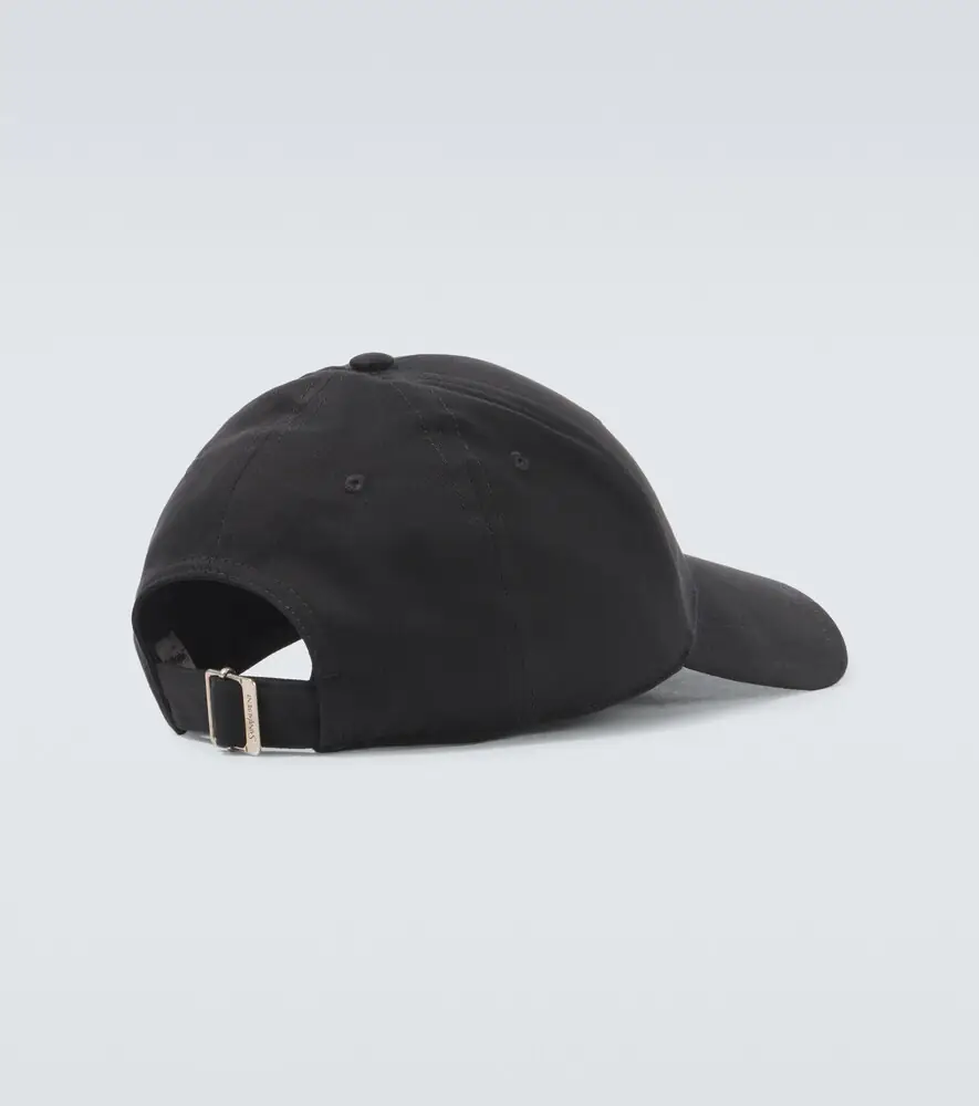 Saint Laurent Y patch-appliqué gabardine baseball cap | Thumbnail 2