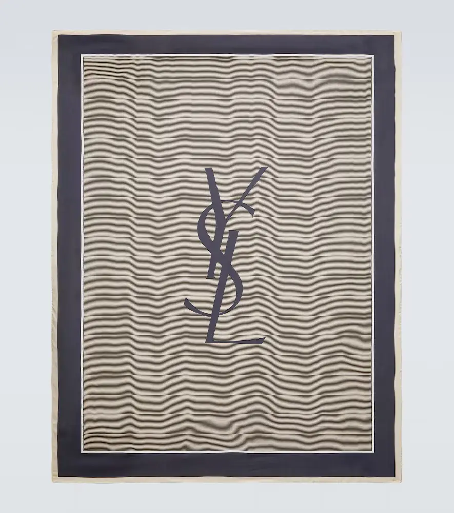Saint Laurent Cassandre silk charmeuse scarf | Thumbnail 2