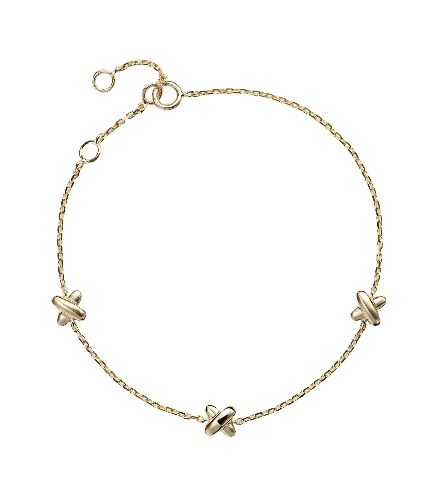 Golden Kisses 14kt gold chain bracelet Golden Kisses 14kt gold chain bracelet