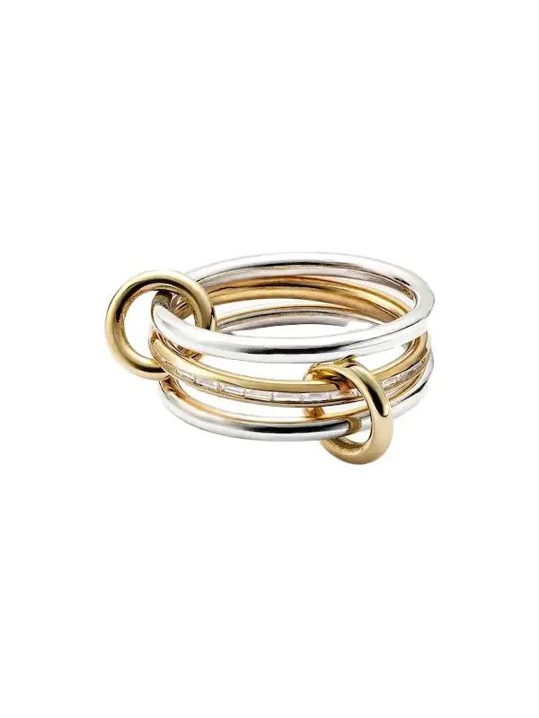 Sonja SG 18kt gold and sterling silver ring with diamonds Sonja SG 18kt gold and sterling silver ring with diamonds