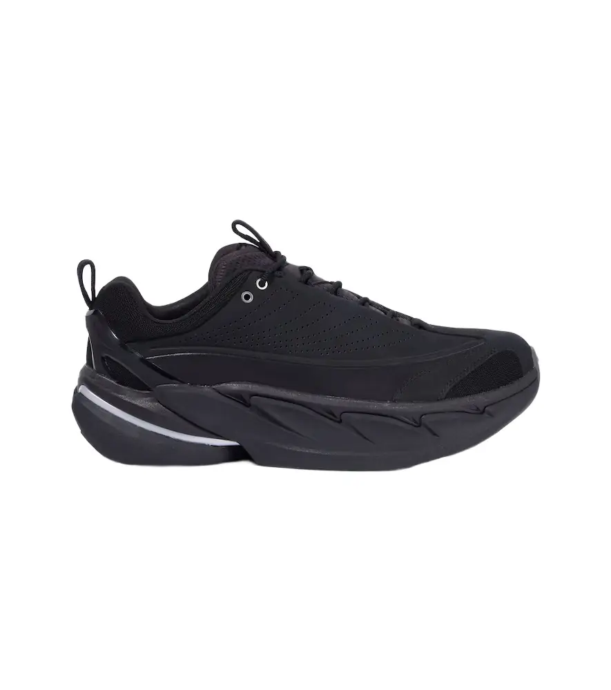 Hoka One One Elevon X leather-trimmed sneakers