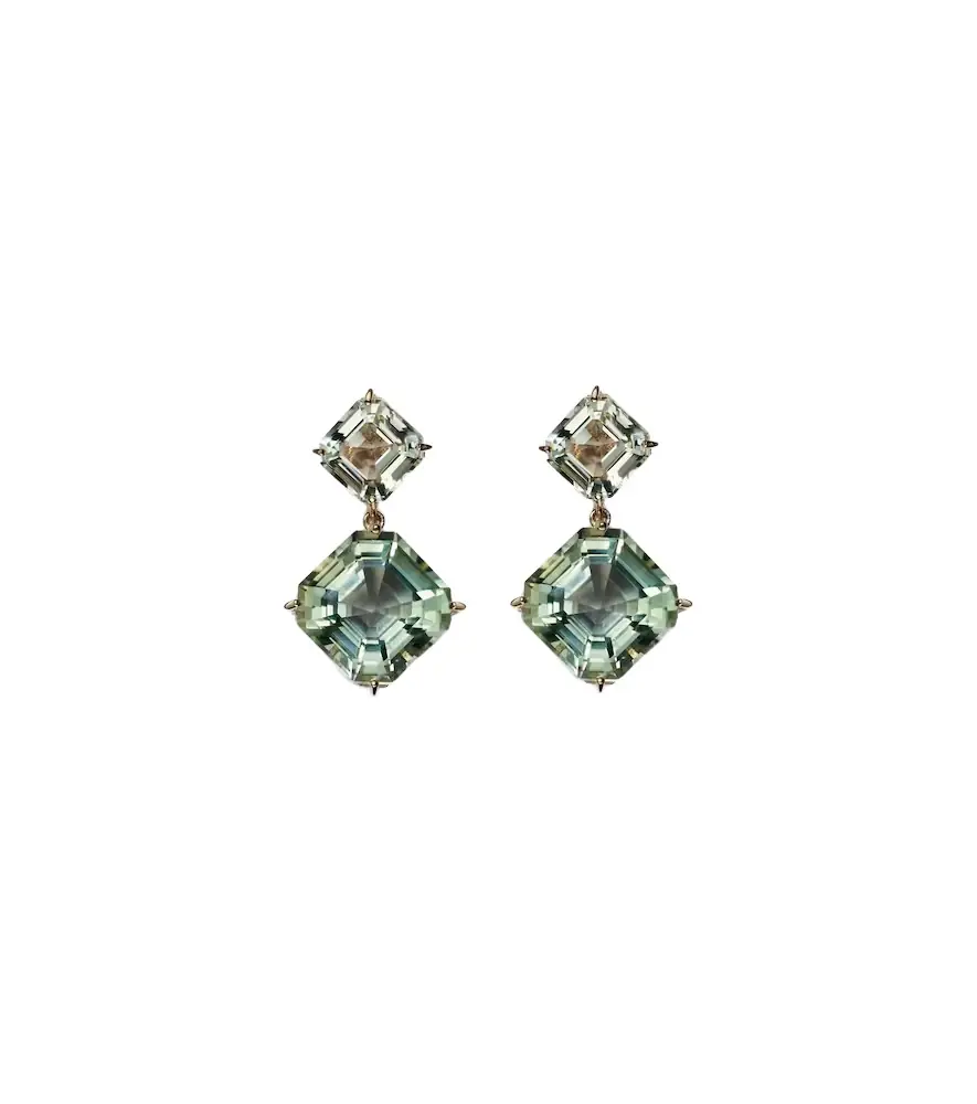 Mateo 14kt gold drop earrings with amethysts | Image 1 Mateo 14kt gold drop earrings with amethysts | Image 1