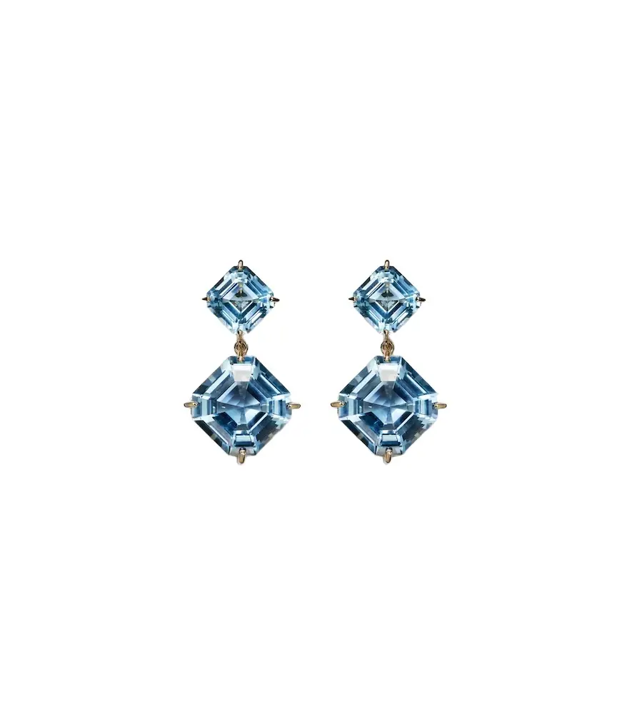 Mateo 14kt gold drop earrings with topazes | Image 1 Mateo 14kt gold drop earrings with topazes | Image 1