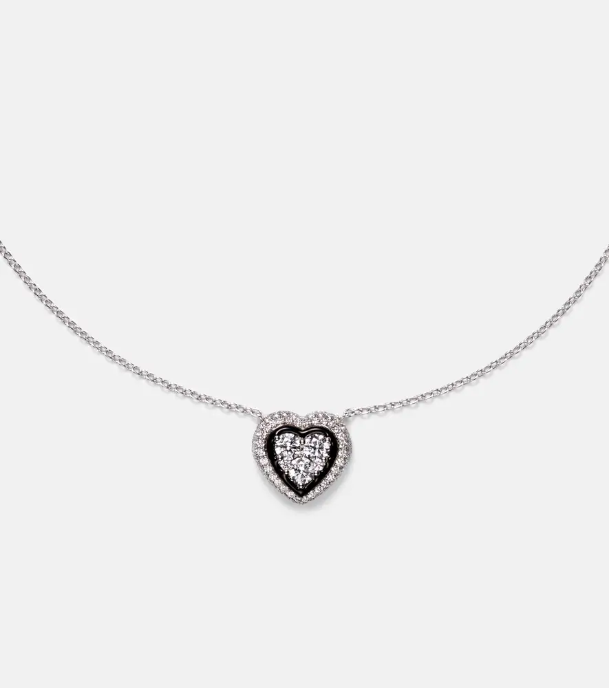 Kamyen Heart 18kt white gold pendant necklace with diamonds | Thumbnail 3 Kamyen Heart 18kt white gold pendant necklace with diamonds | Thumbnail 3